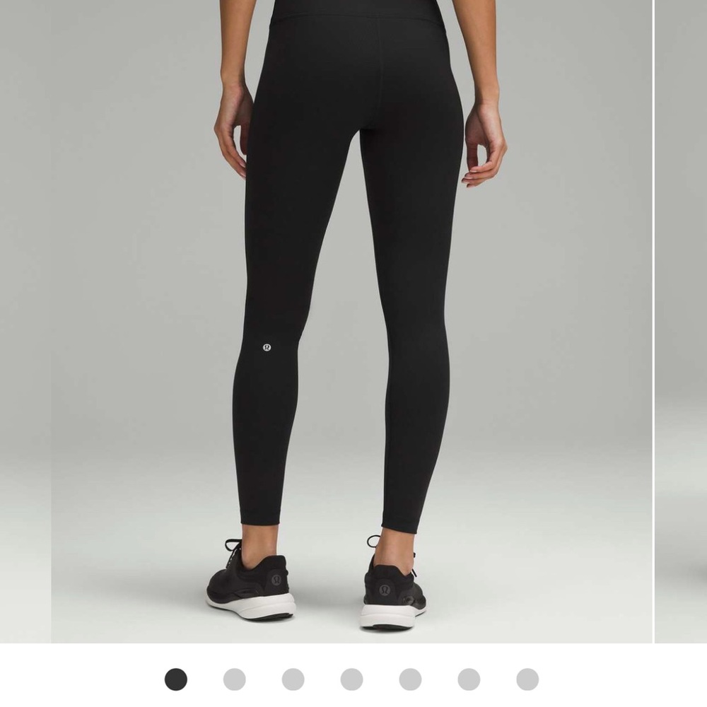 lululemon Wunder train 28” Black Leggings ribbed